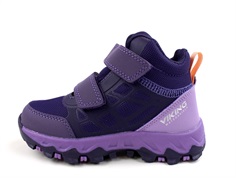 Viking aubergine/lilac sneaker Track mid with TEX